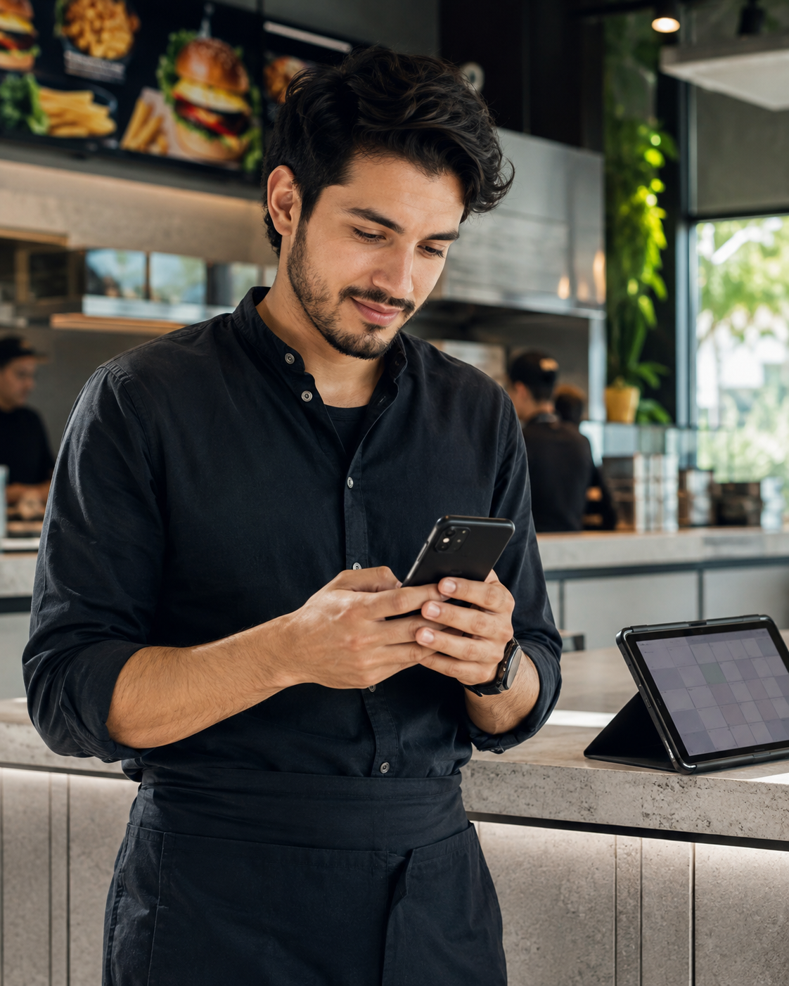 Responsable de franchise consultant ses commandes