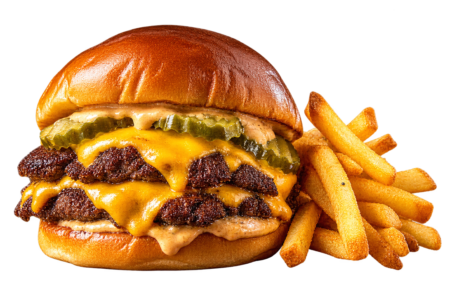 Burger smash et frites